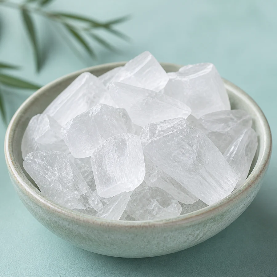 Foto realista de Borneol, ingrediente natural do KenkoVita