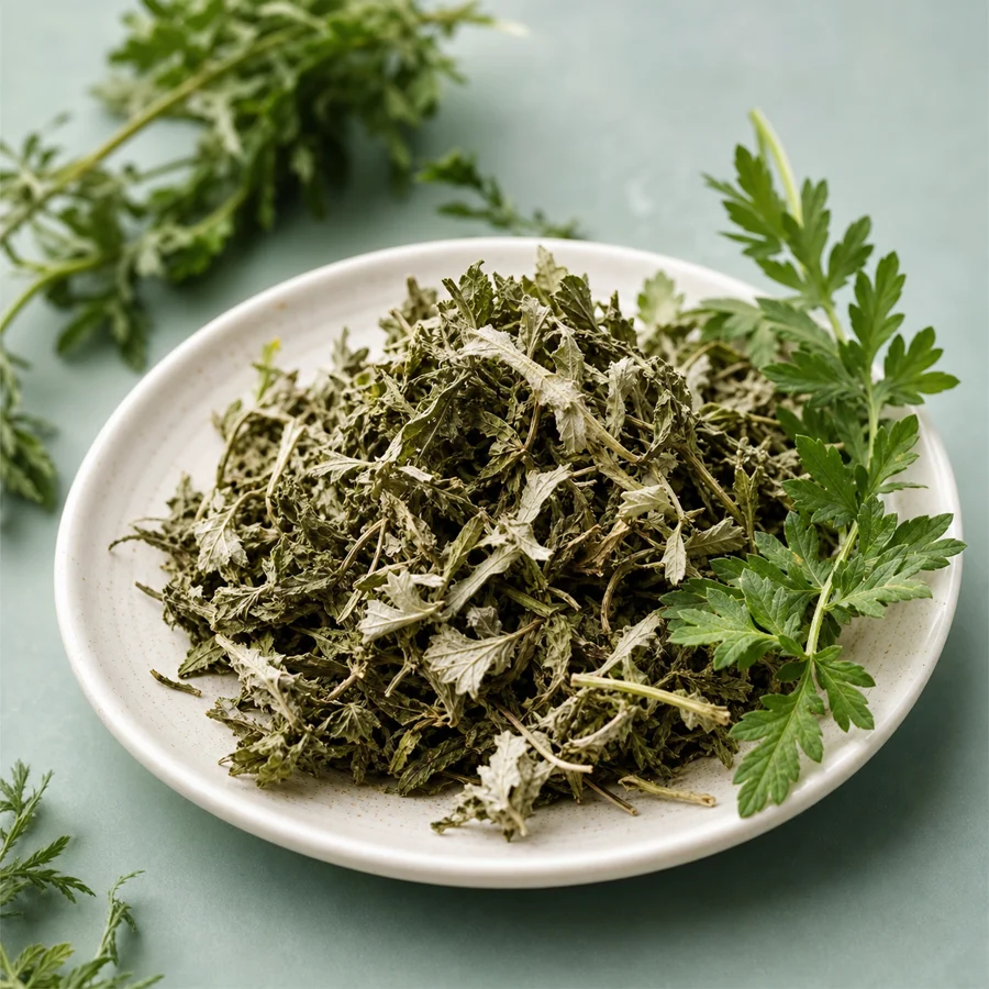 Foto realista de Artemísia, ingrediente natural do KenkoVita