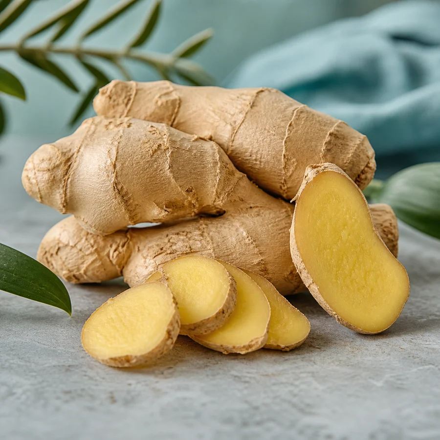 Foto realista de Gengibre, ingrediente natural do KenkoVita