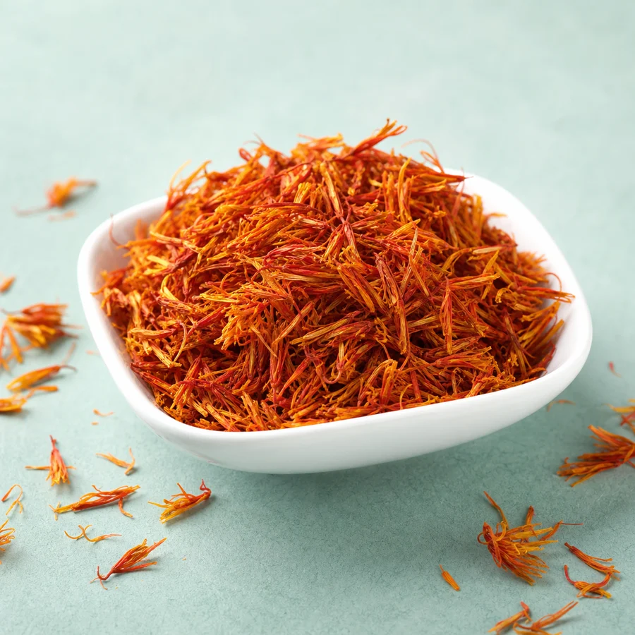 Foto realista de Cártamo, ingrediente natural do KenkoVita